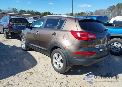 2012 Kia Sportage Lx из США, поврежденный, VIN KNDPB3A25C7228128